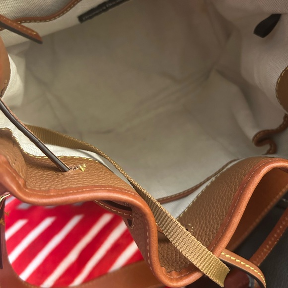 Dooney & Bourke Tan Leather Shoulder Bag - Picture 5 of 7